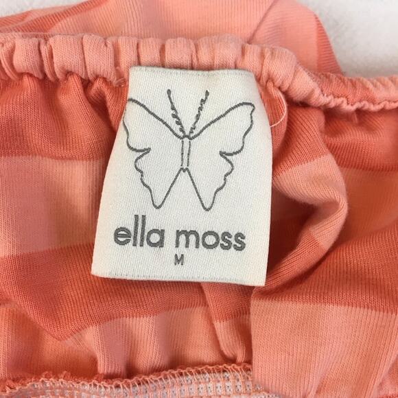 Ella Moss Orange Peach Creamsicle Chevron Stripe Halter Top Retro and Playful - Picture 10 of 16